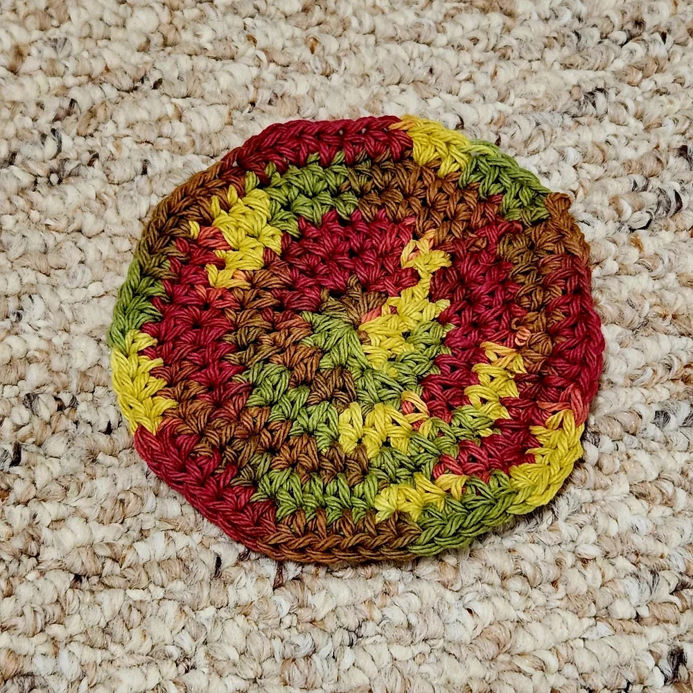 Crochet Autumn Leaves Dishcloth/Washcloth Set